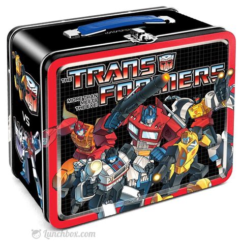 vintage transformers metal lunch box|transformers lunchables.